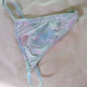Victoria's Secret Lt Blue sexy V- String small